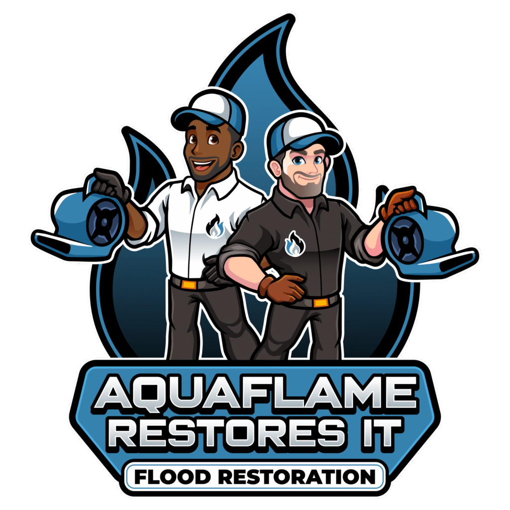 Aquaflame Restores It logo