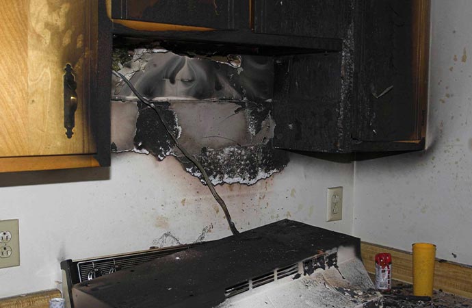 Kitchen Fire Damage Cleanup & Restoration ​
